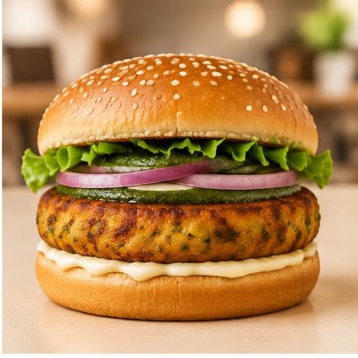 Aloo tikka classic burger