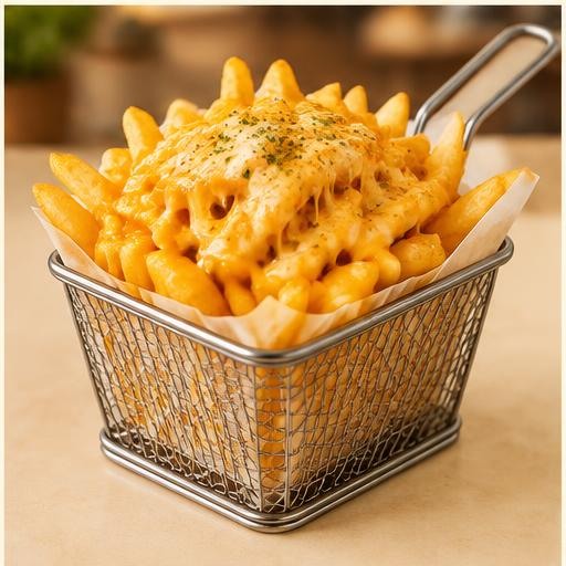 French fries topped with melted cheese